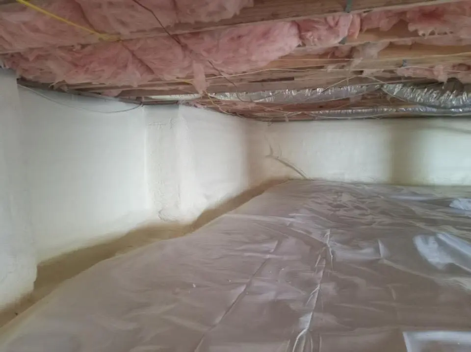 Crawl space encapsulation with closed-cell spray foam for Attic Insulation in Larkfield-Wikiup